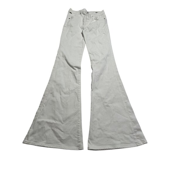 Citizens of Humanity Chloe Mid Rise Super Flare Jeans in White - Picture 1 of 4